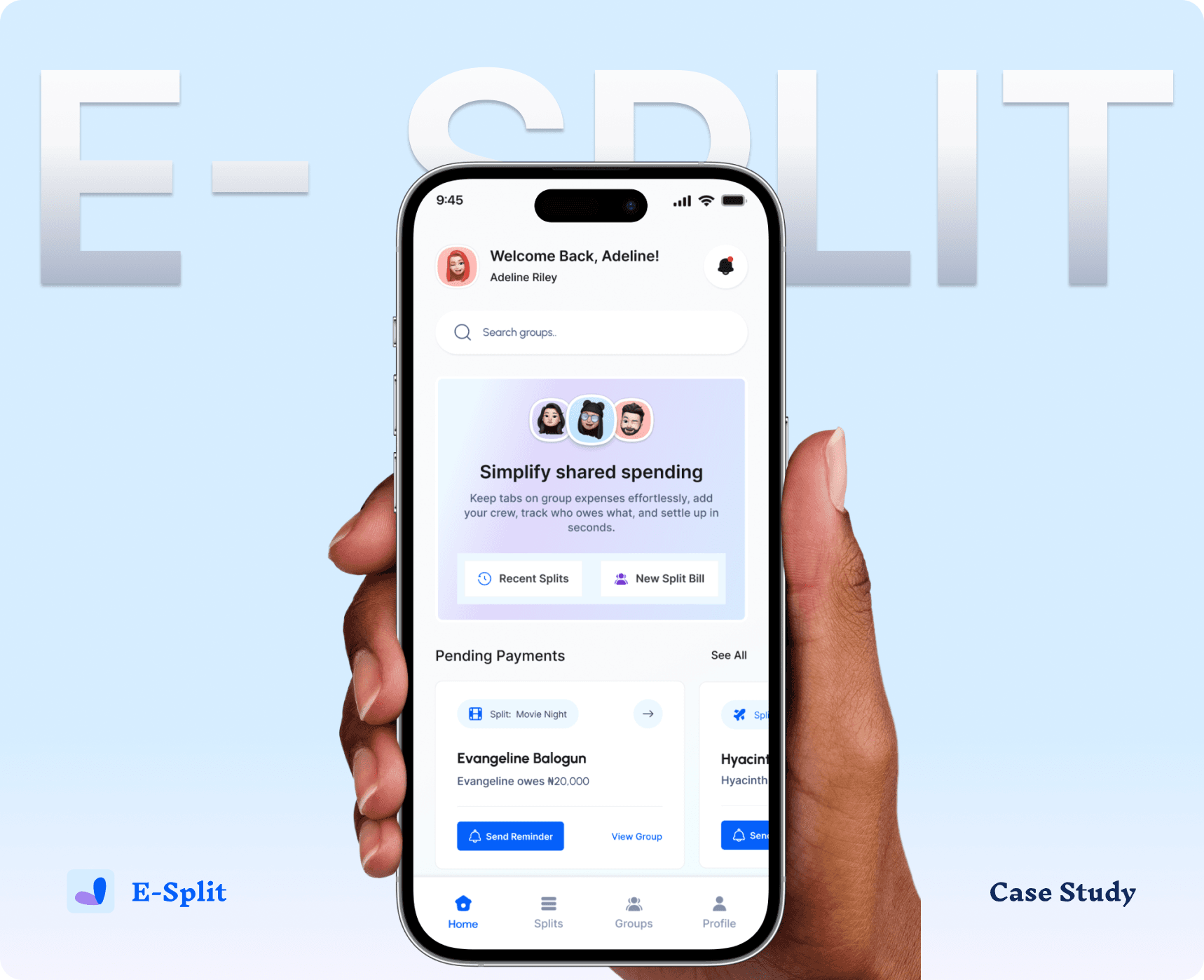 E-Split App preview