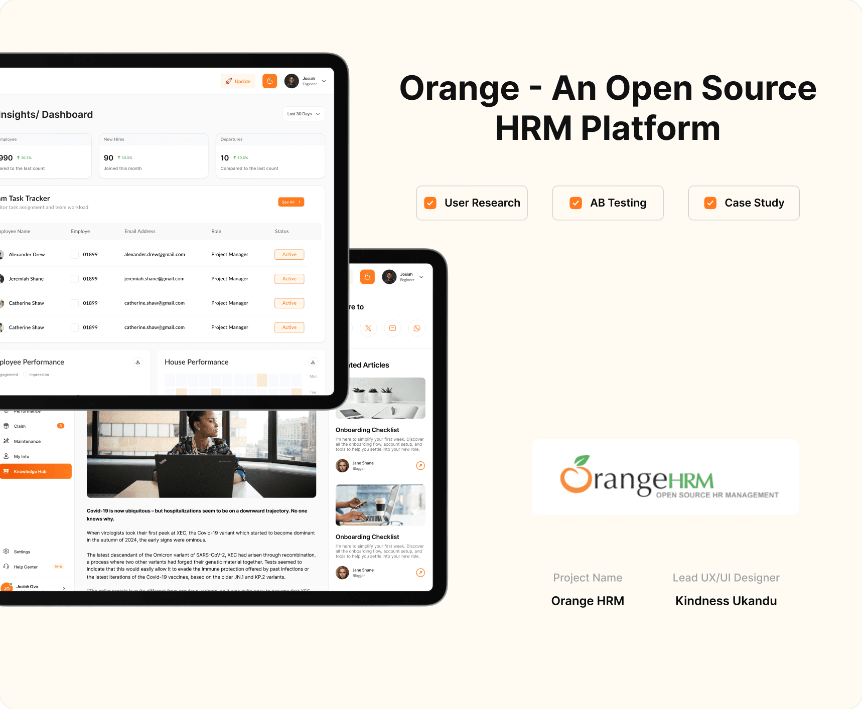 Orange HRM preview